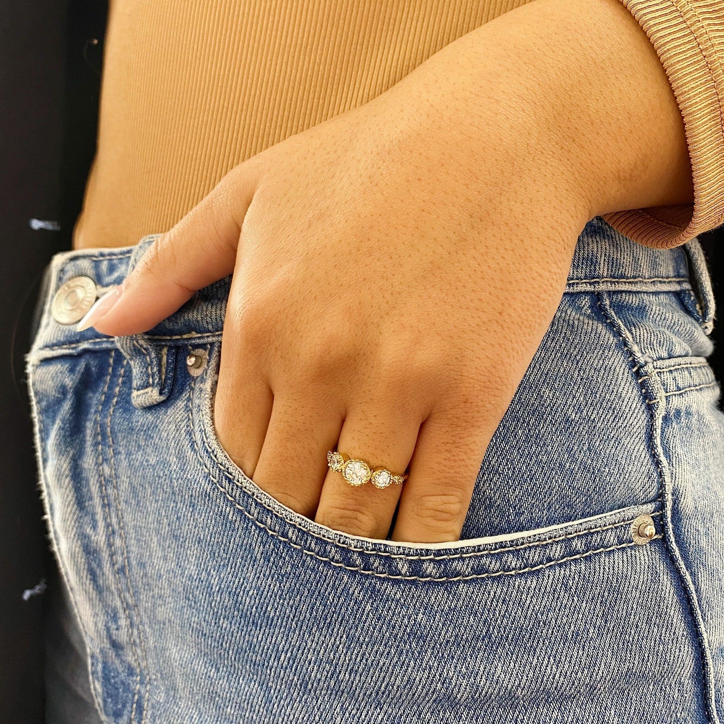 Serenity Clear Ring Hey Harper (6679823319153)
