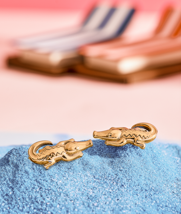 Crocodile Stud Earrings