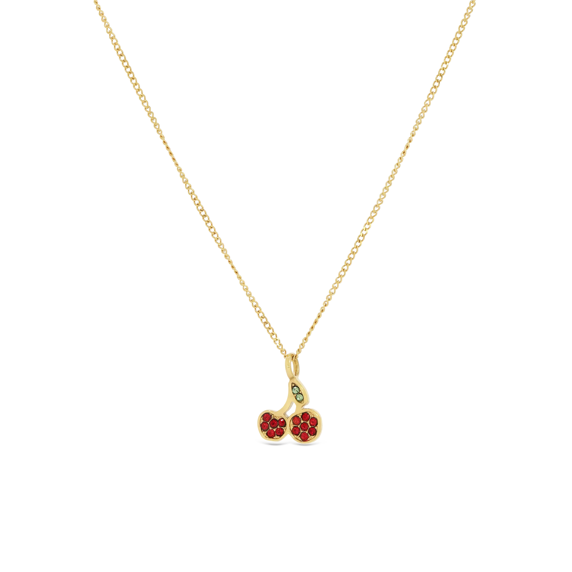 Cherry Crystal Necklace (8076868419852)