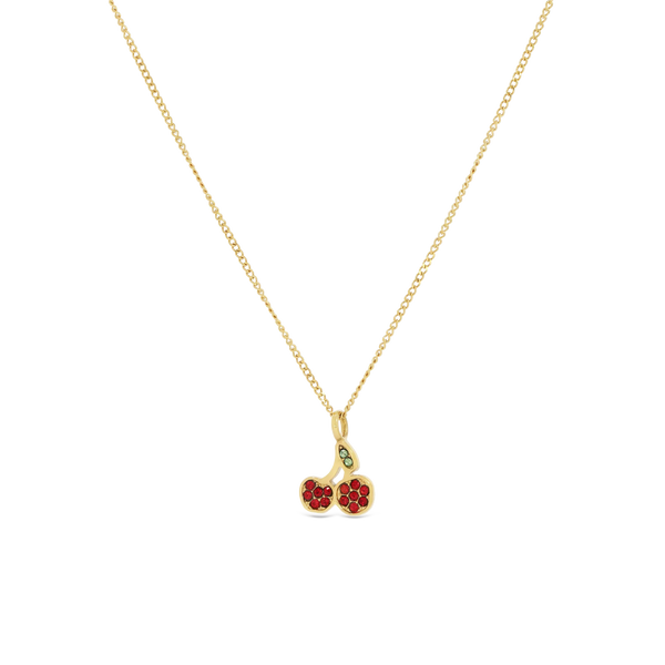 Cherry Crystal Necklace (8076868419852)