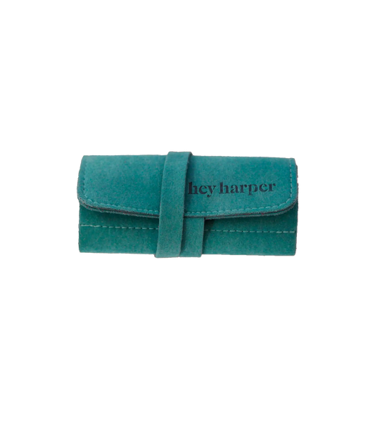 Travel Pouch - Teal Jewelry Case