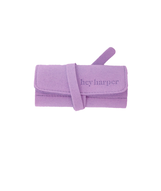 Travel Pouch - Lavender Jewelry Case