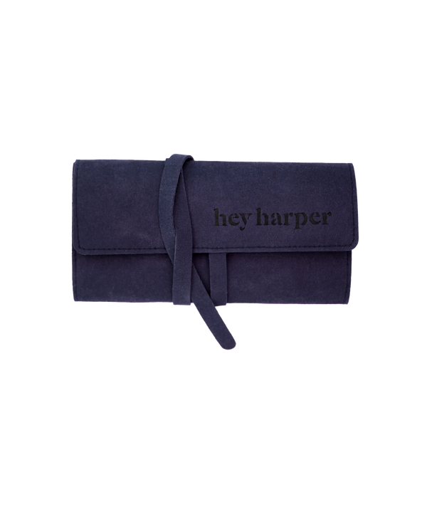 Weekender Pouch - Blue Jewelry Case