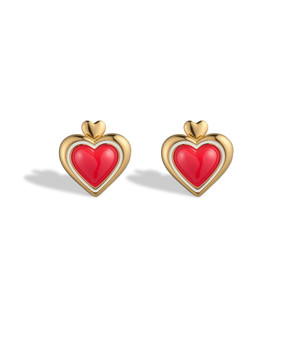 Sweetheart Stud Earrings
