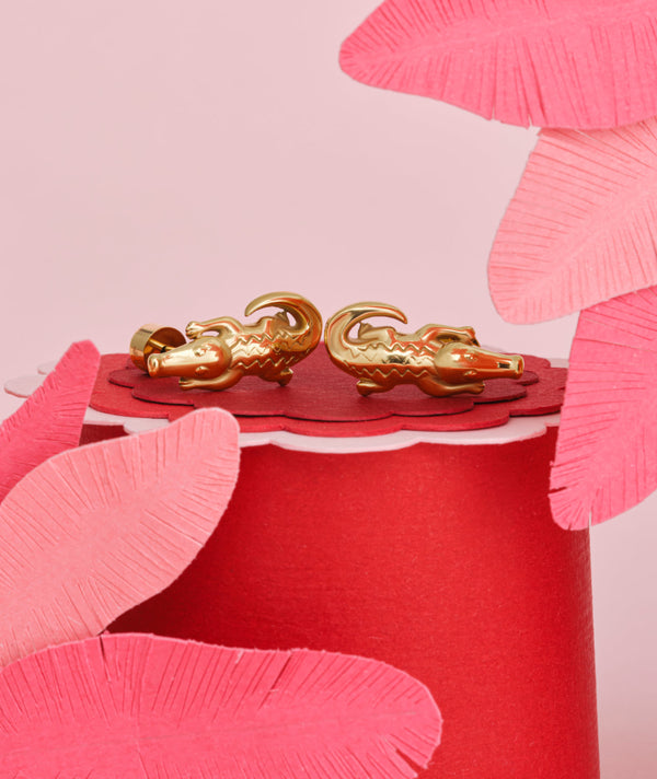 Crocodile Stud Earrings