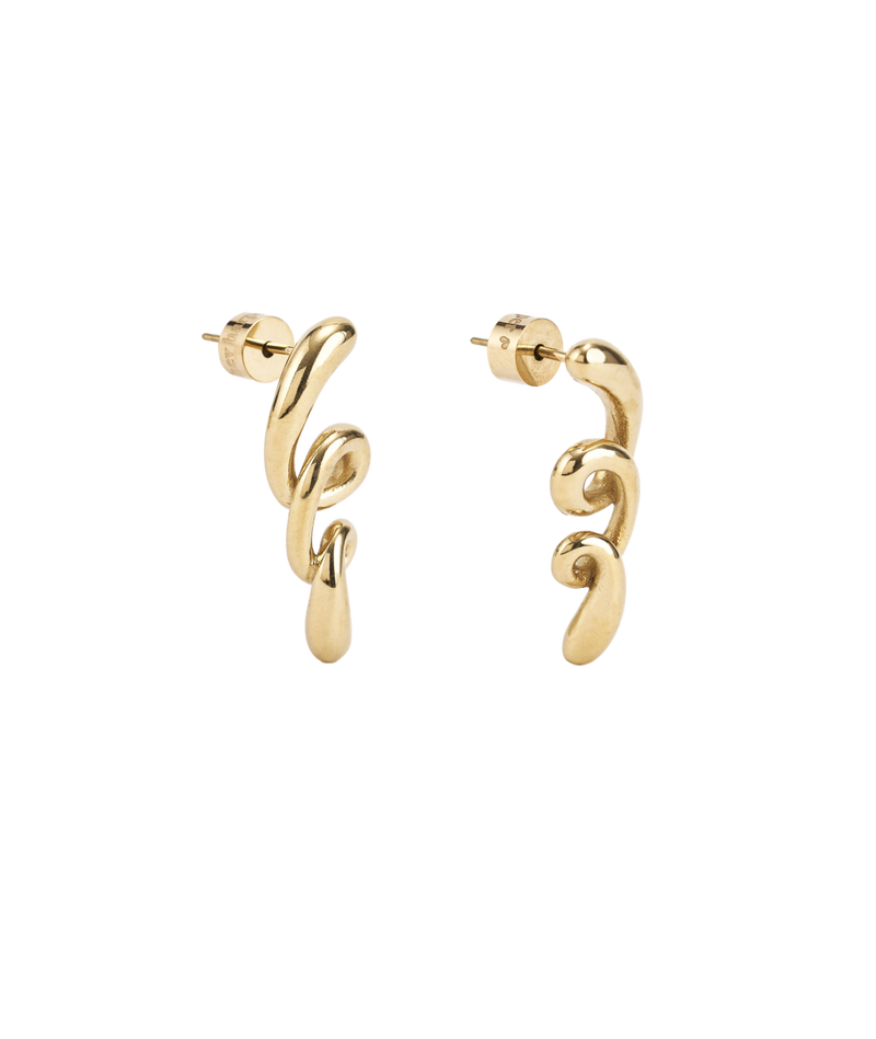 Flow Twirl Stud Earrings