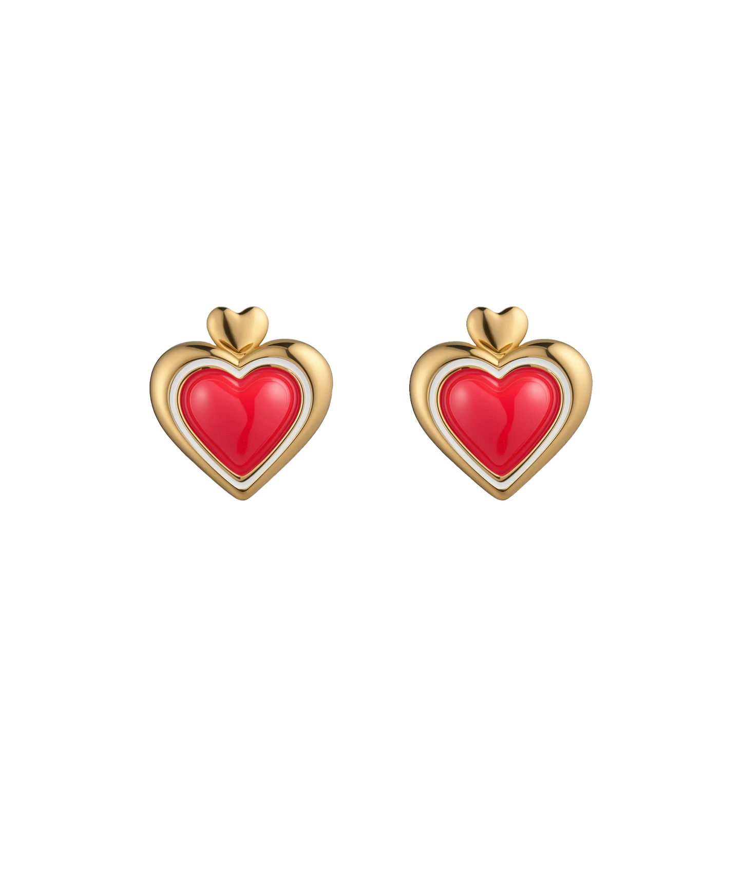 Sweetheart Stud Earrings