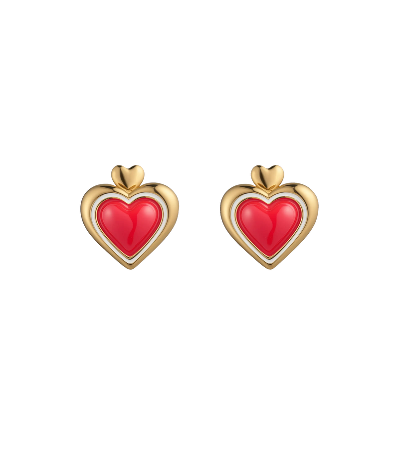 Sweetheart Stud Earrings