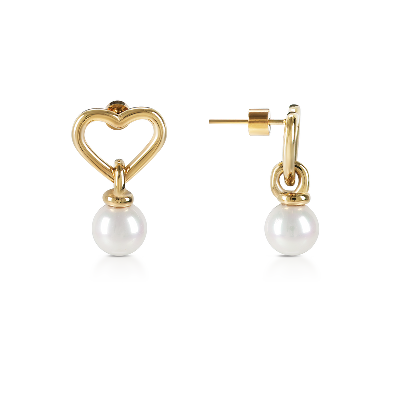 Looped Pearl Earring (8168439283980)