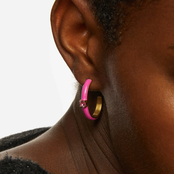 Candy Pink Earrings (7994881638668)