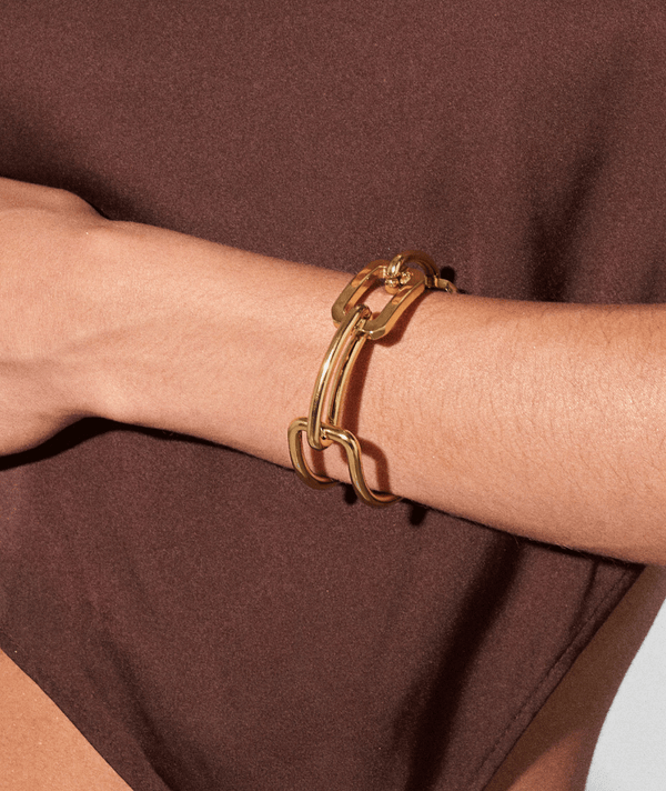 Bold Link Cuff Bracelet