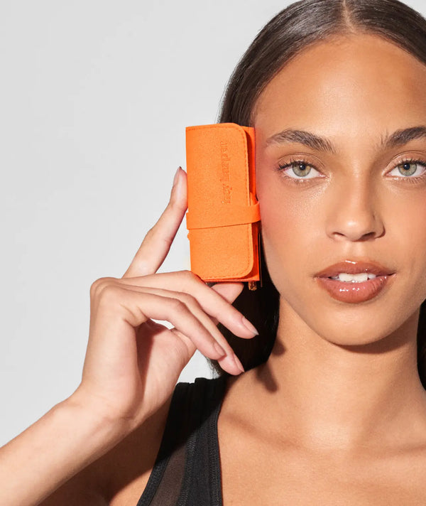 Travel Pouch - Tangerine Jewelry Case