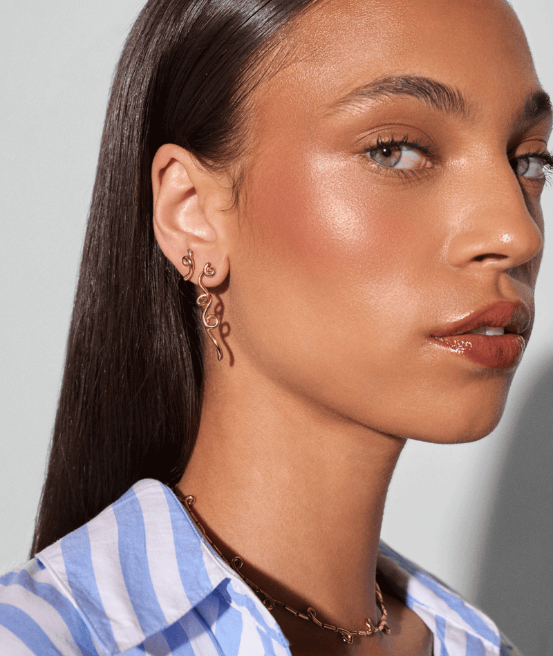 Flow Loop Stud Earrings