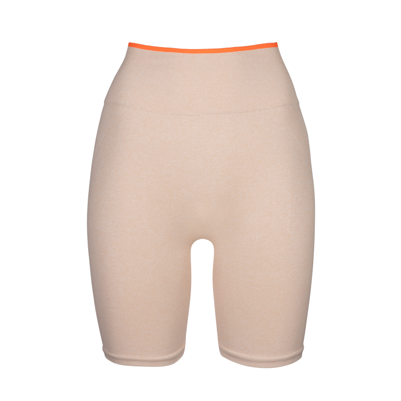 Sculpt High Rise Beige Shorts