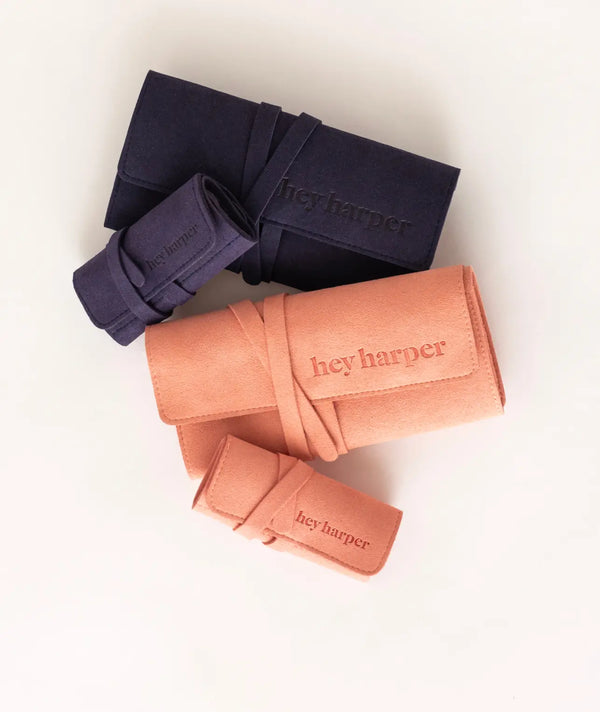 Weekender Pouch - Blue Jewelry Case