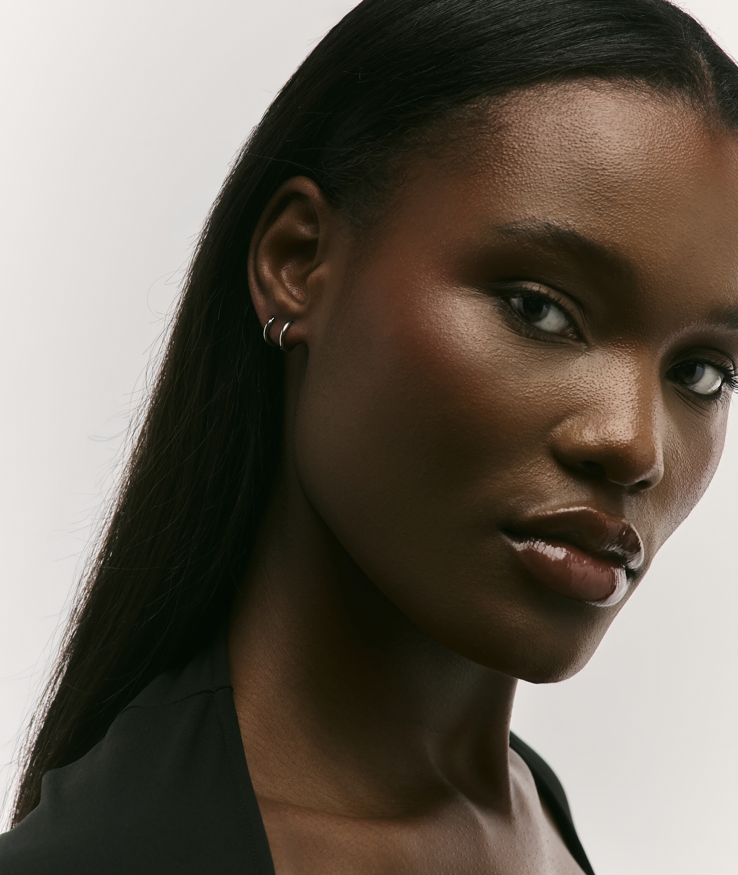 Huggie Hoop Silver Earrings