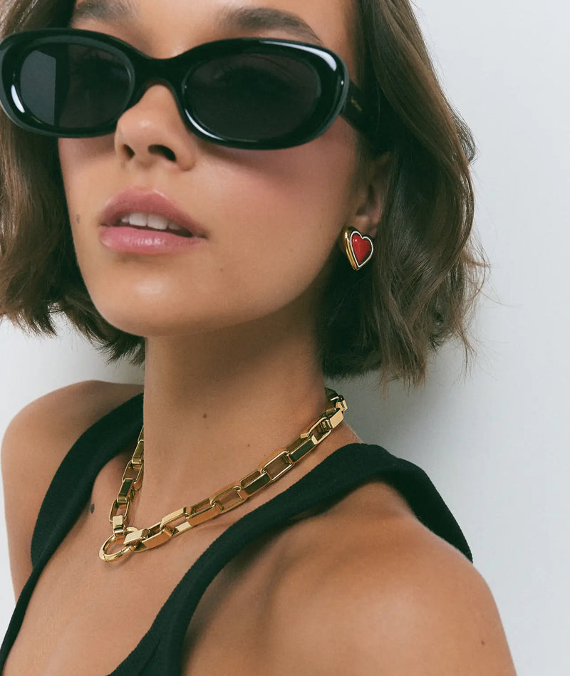Sweetheart Stud Earrings