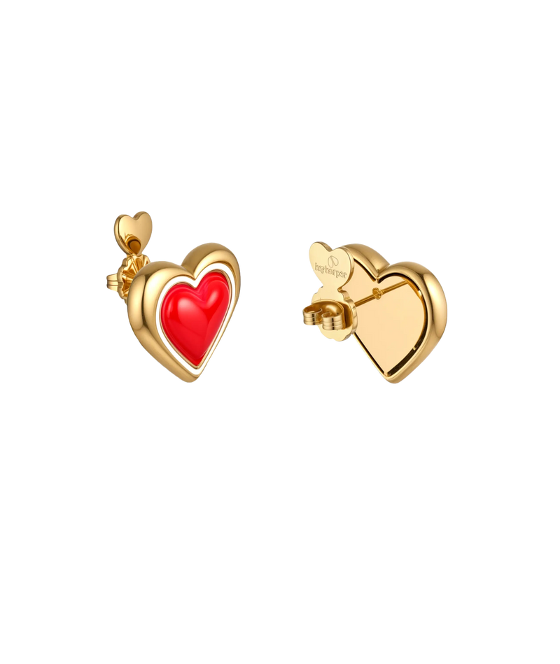 Sweetheart Stud Earrings
