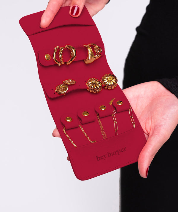 Travel Pouch - Scarlet Jewelry Case