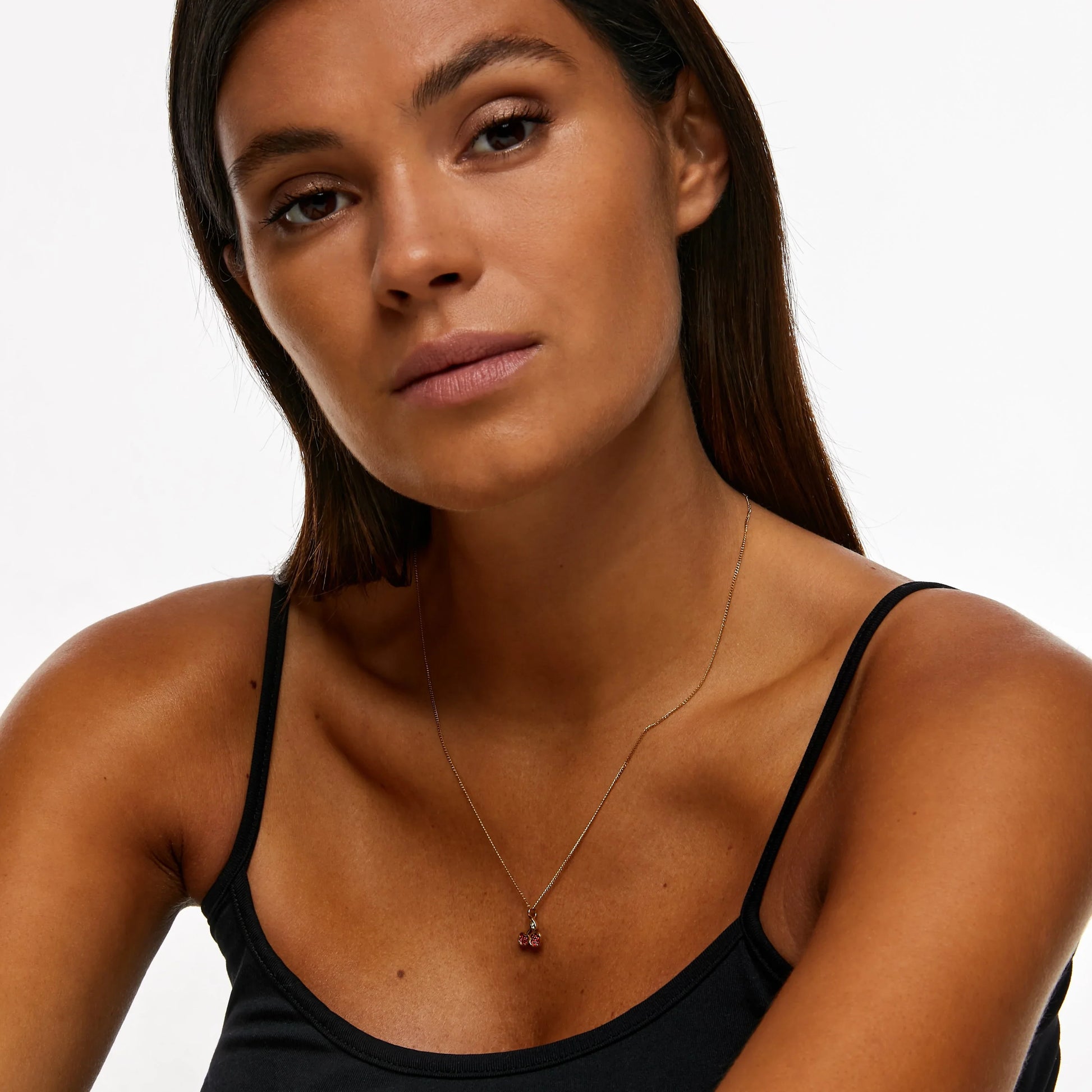 Cherry Crystal Necklace (8076868419852)