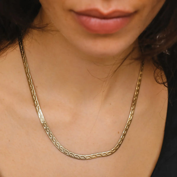 Laced Chunky Nassau Necklace (6658853077105)