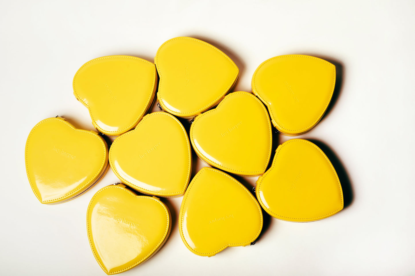 Yellow/Pink Heart Jewelry Box