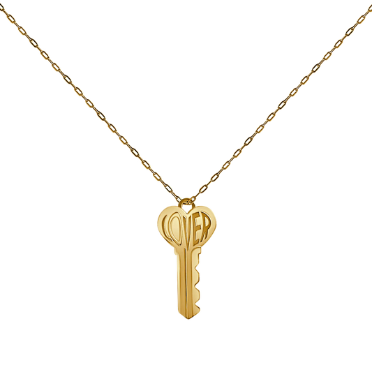 Lover Key Necklace (6610361385073)