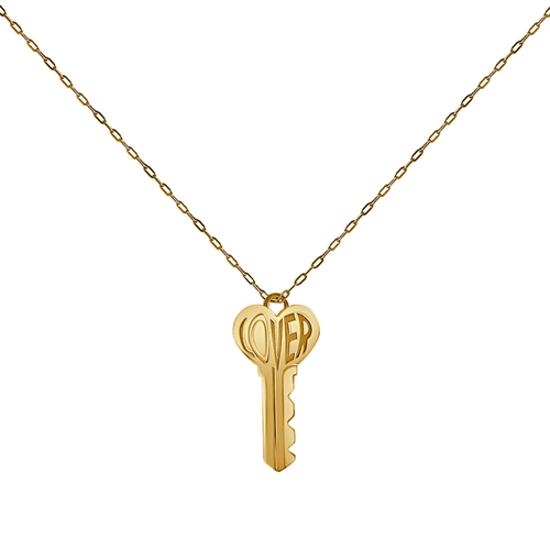 Lover Key Necklace (6610361385073)