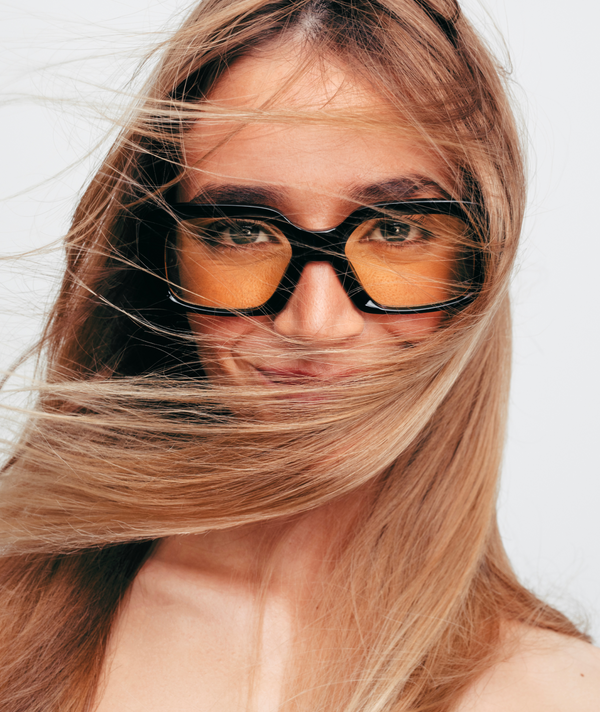 Moon Black & Orange Sunglasses