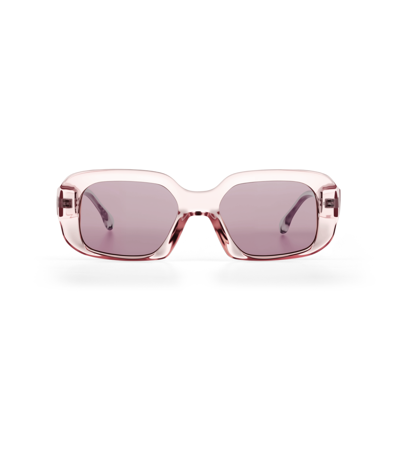 Moon Clear & Pink Sunglasses