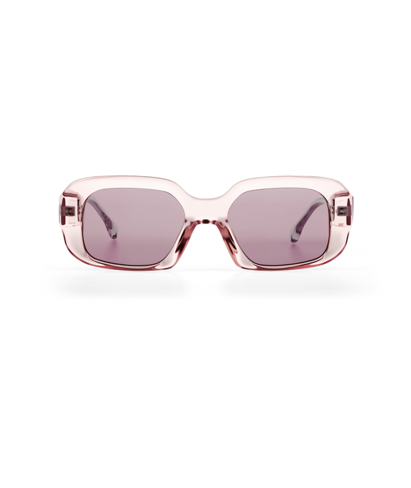 Moon Clear & Pink Sunglasses