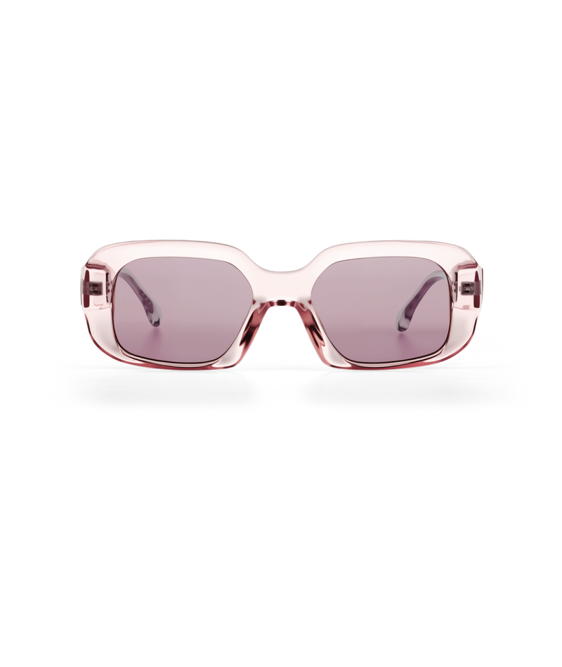 Moon Clear & Pink Sunglasses