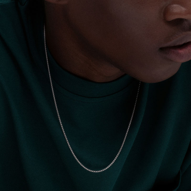 Round Box Chain Necklace