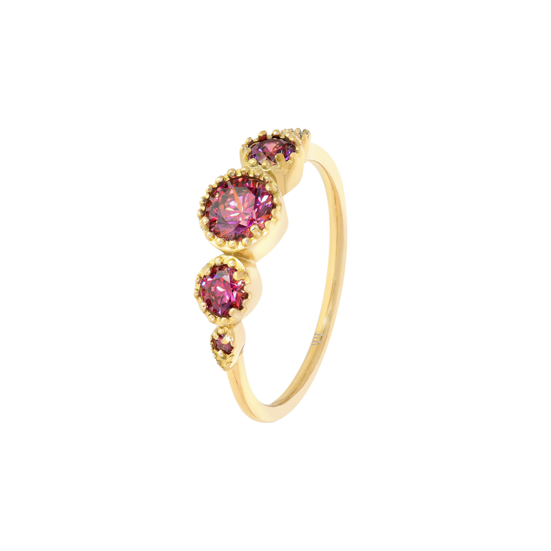 Serenity Burgundy Ring (6632177303665)