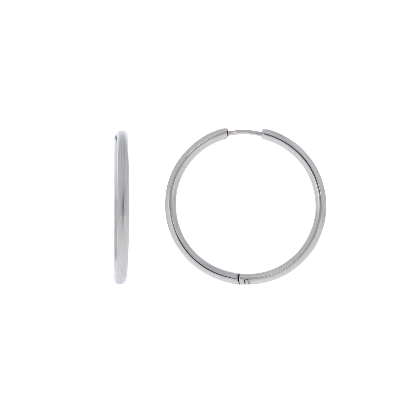 Thin Ruby Silver Earrings (6684668723313)