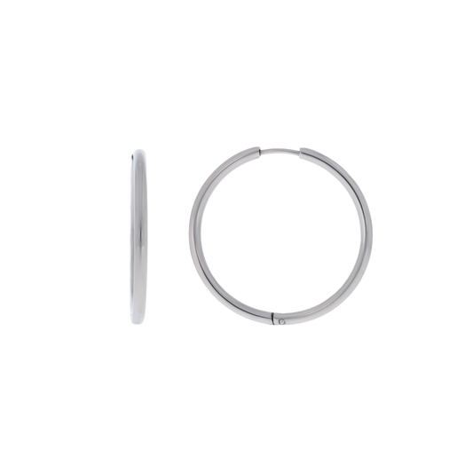 Thin Ruby Silver Earrings (6684668723313)