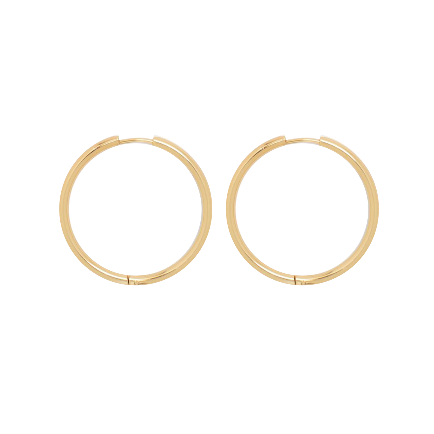 Thin Ruby Earrings (4566155559025) Small Medium