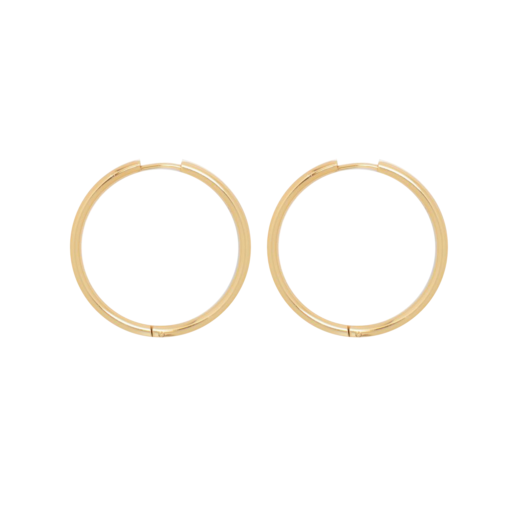 Thin Ruby Earrings (4566155559025) Small Medium