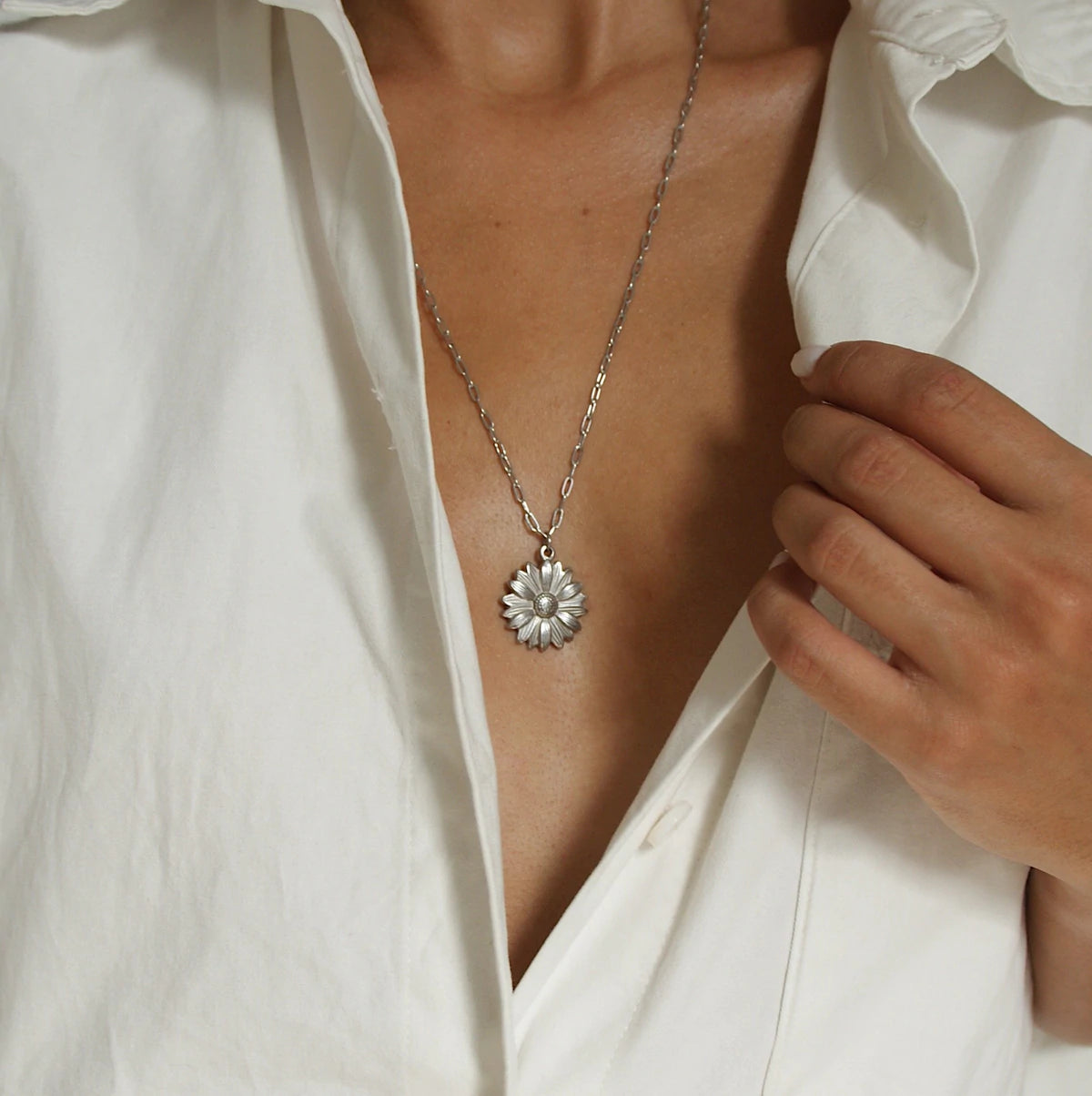 Audrey Silver Necklace