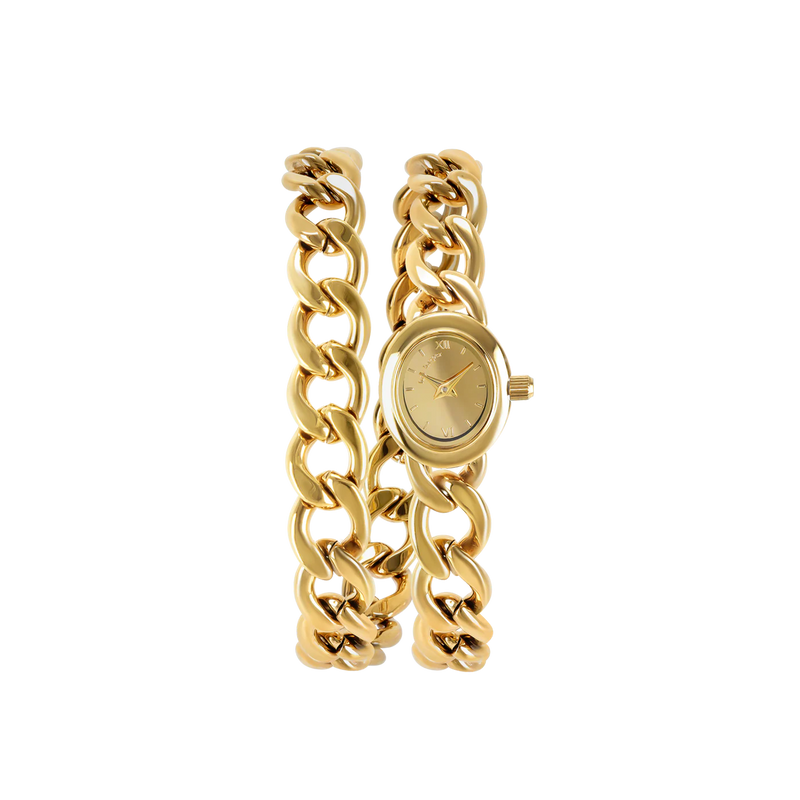 DNA Double Looped Gold Watch