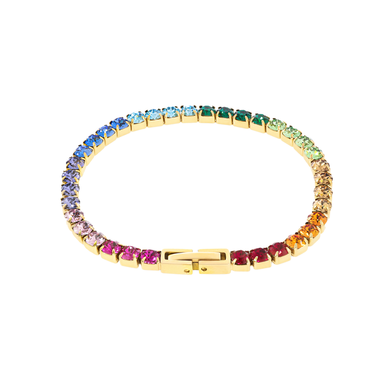 Serena Rainbow Tennis Bracelet (6658850127985)