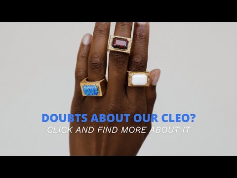 Cleo Black Ring